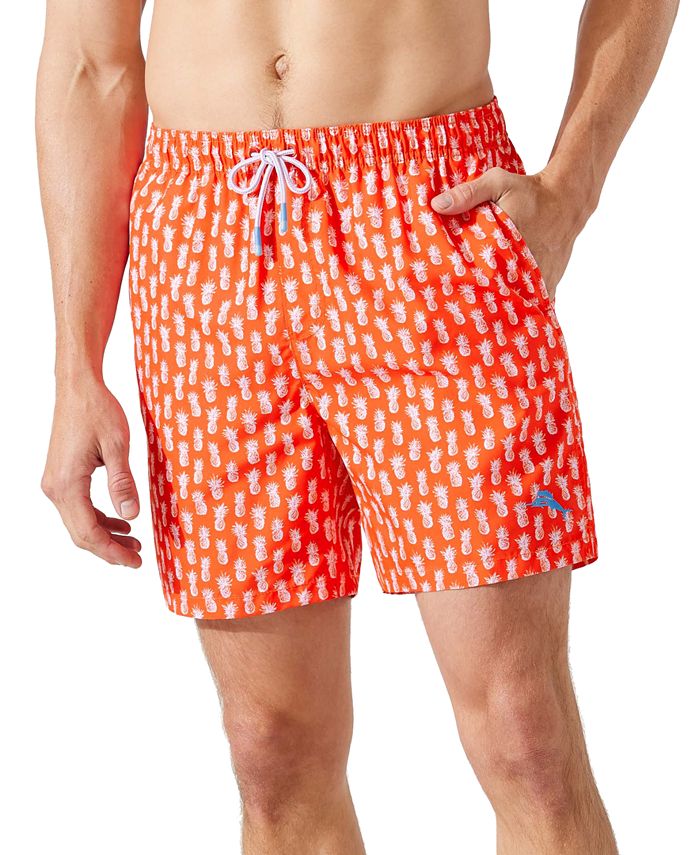 Balmain Synthetic Logo Printed Nylon Swim Shorts in Red for Men Mens Clothing Beachwear Boardshorts and swim shorts 