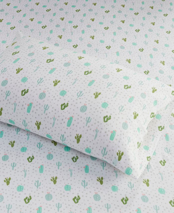 Intelligent Design Novelty Printed Flannel 3Pc. Sheet Set, Twin Macy's