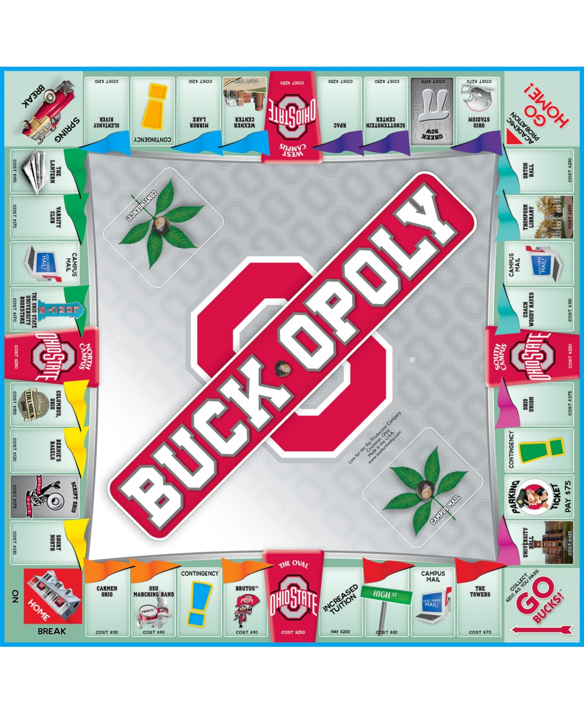 Shop Late For The Sky Buckopoly Board Game In Multi