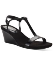 Wide width store black wedges