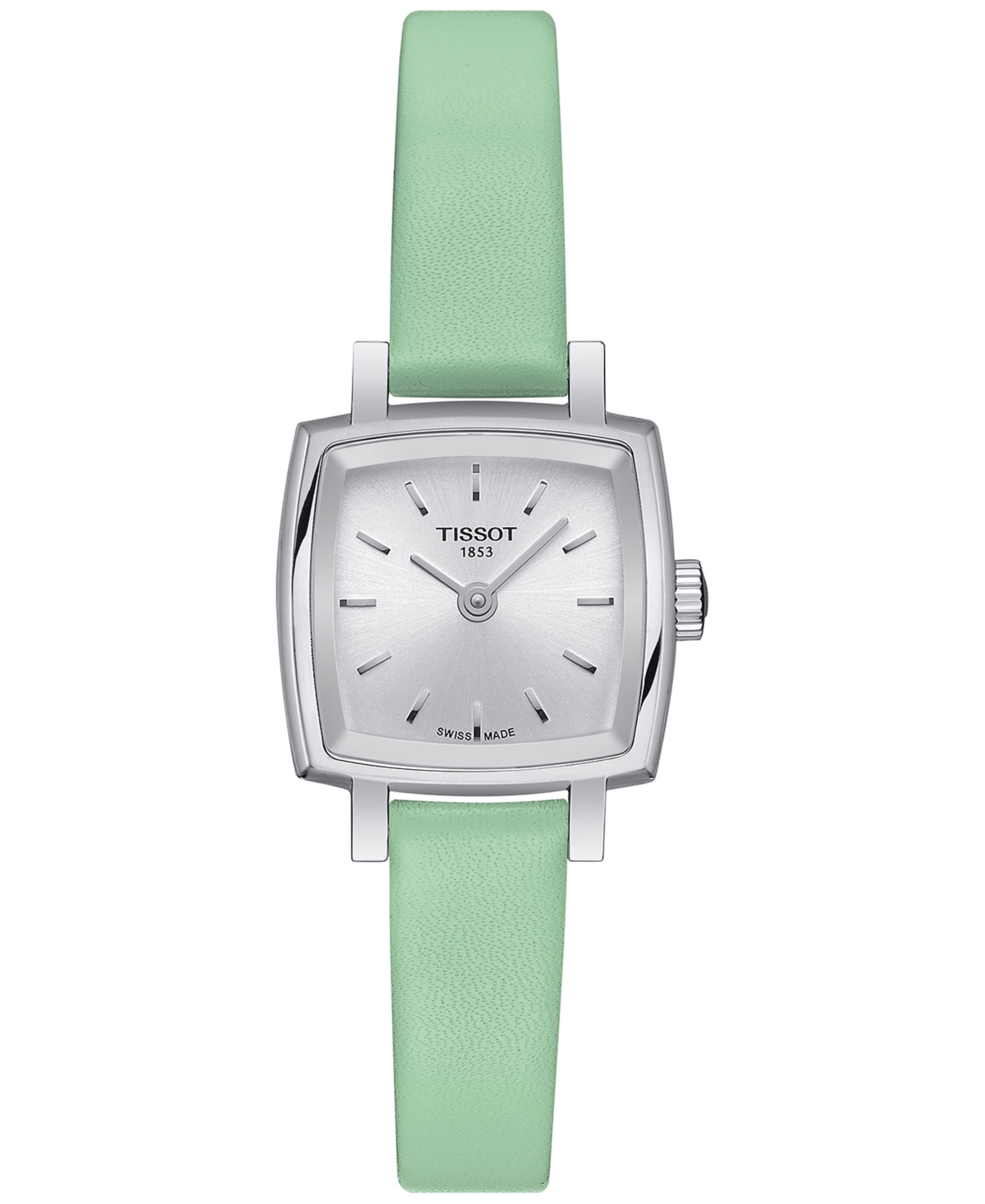 Tissot Women's Lovely Summer Interchangeable Leather Strap Watch 20mm In Green / Mint / Silver