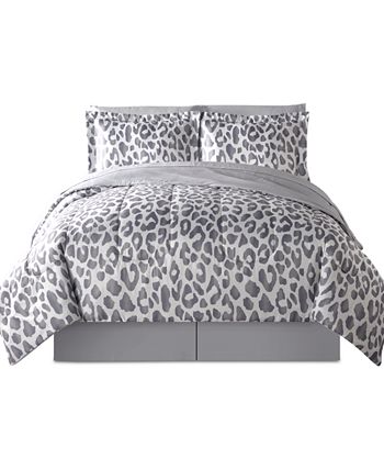 Sunham Greyscale Cheetah Grey 8-Pc Comforter Sets, Created for Macy's &  Reviews - Comforter Sets - Bed & Bath - Macy's