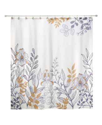 Avanti - Sketched Flower Shower Curtain