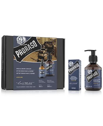 Proraso - 2-Pc. Beard Care Set For Full Or Long Beards - Azur Lime Scent