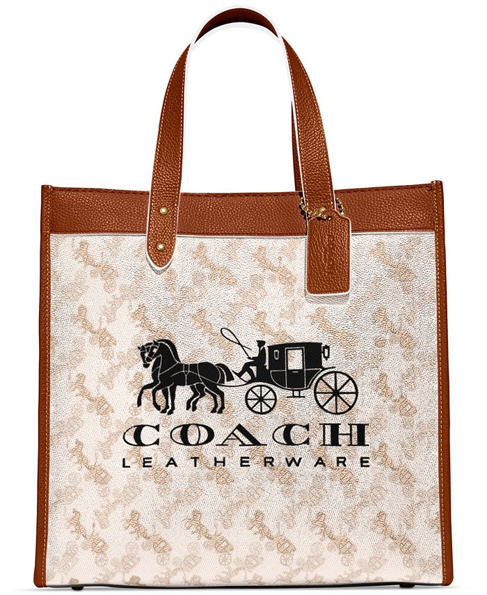 COACH Horse and Carriage Field Tote - Macy's