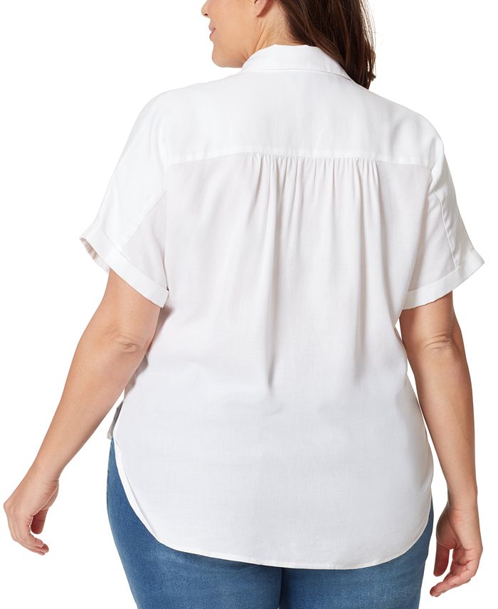 Gloria Vanderbilt Plus Size Daisy ButtonDown Woven Shirt & Reviews
