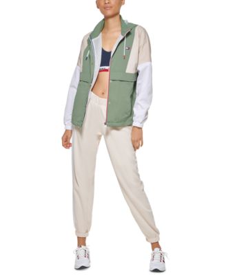 tommy hilfiger green jacket womens