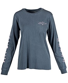 Women's Salty Anchor Cotton Graphic Top