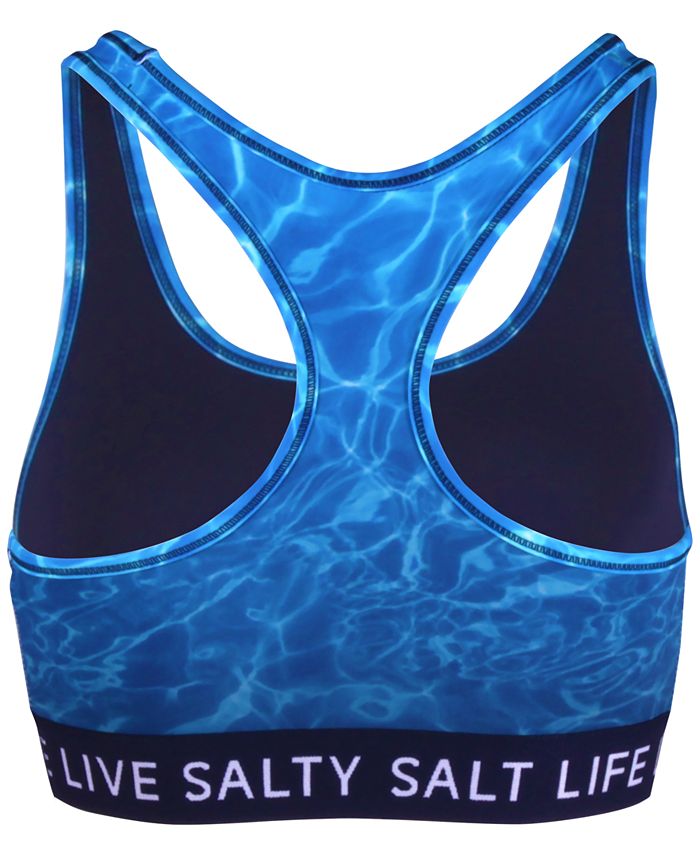 Salt Life Women's Calm Waters Printed Sports Bra - Macy's
