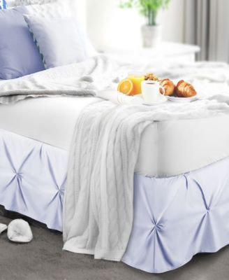 Bedding 14" Tailored Pinch Pleated Bedskirt, King