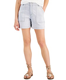 Women's High-Rise Patch-Pocket Shorts, Created for Macy's