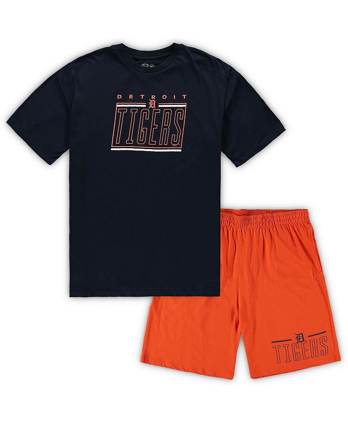 Concepts Sport Men's Navy and Orange Detroit Tigers Big and Tall T