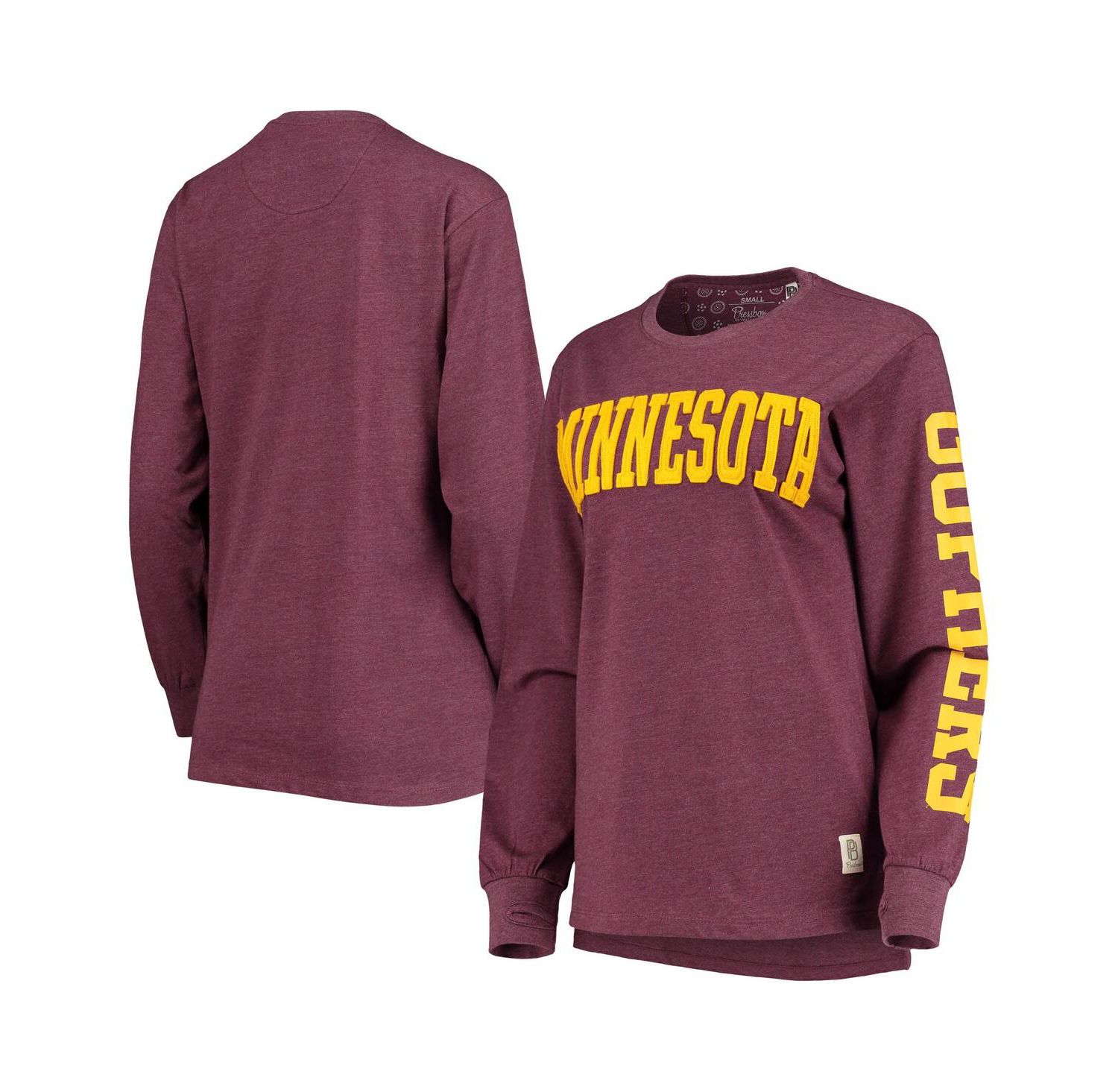 Women's Maroon Minnesota Golden Gophers Two-Hit Canyon Long Sleeve T-shirt