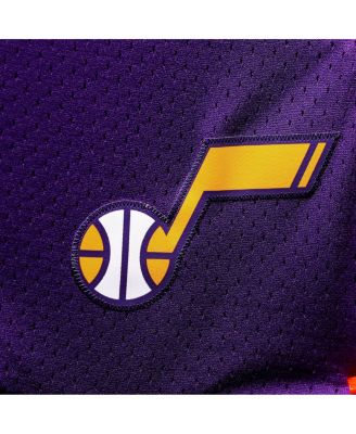 Men's Purple Utah Jazz Big and Tall Hardwood Classics Team Swingman Shorts