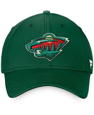 Men's Green Minnesota Wild Team Core Primary Logo Flex Hat
