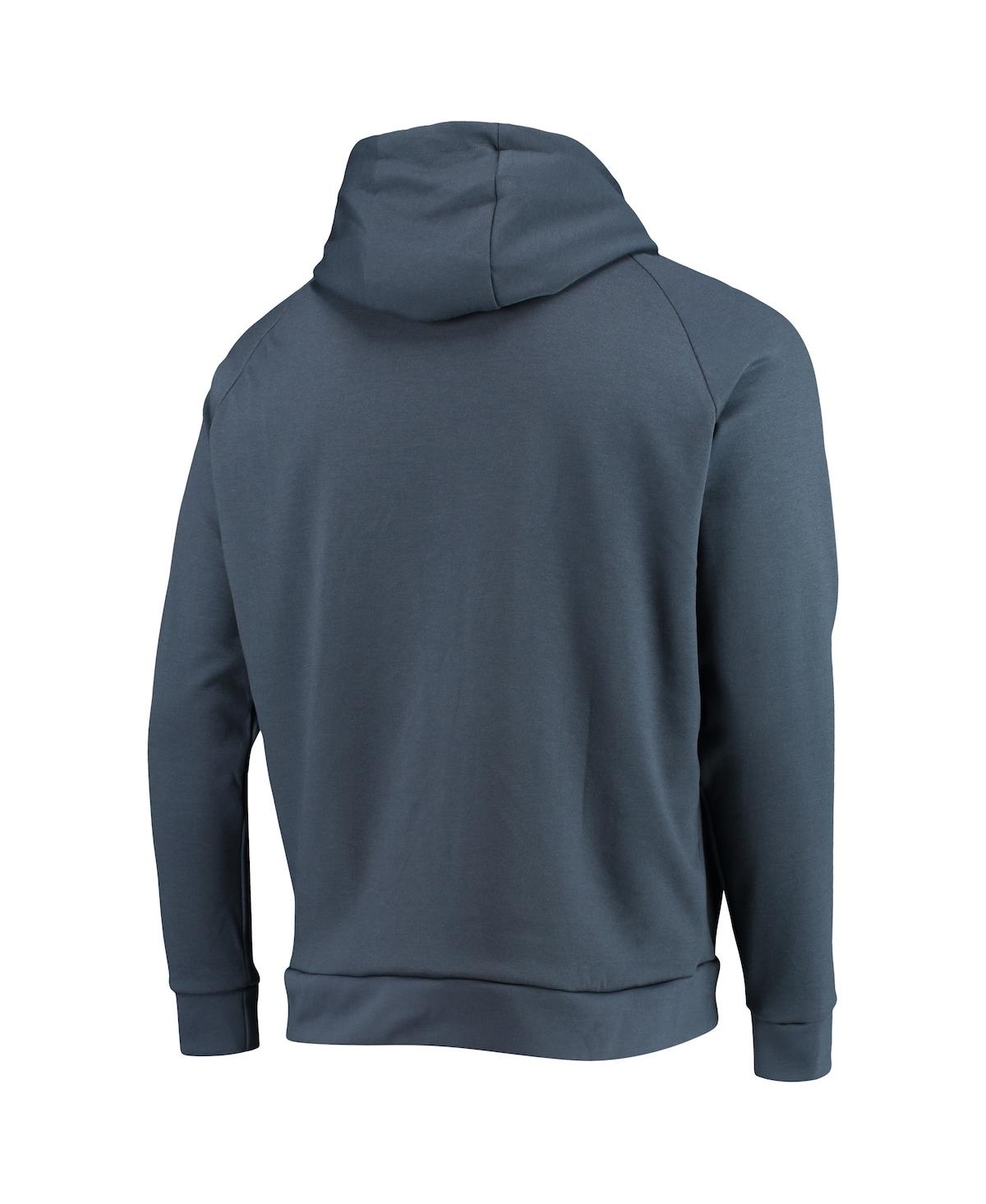 DUNBROOKE MEN'S DUNBROOKE NAVY CHICAGO BEARS SHAG TRI-BLEND FULL-ZIP RAGLAN HOODIE 