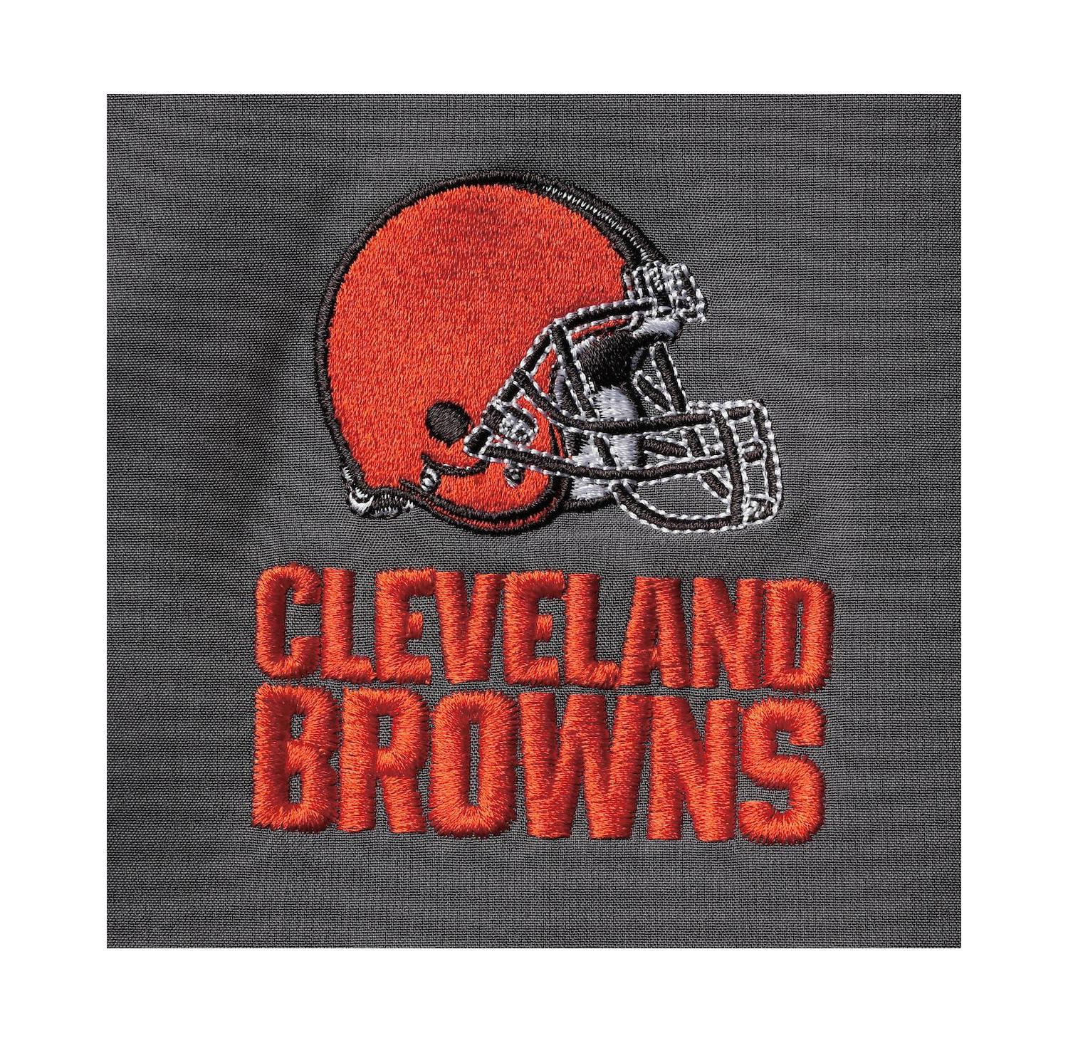Men's Charcoal Cleveland Browns Sonoma Softshell Full-Zip Jacket