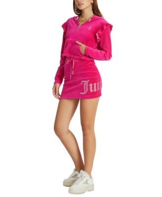 Juicy Couture - Velour Studded Mini Skirt
