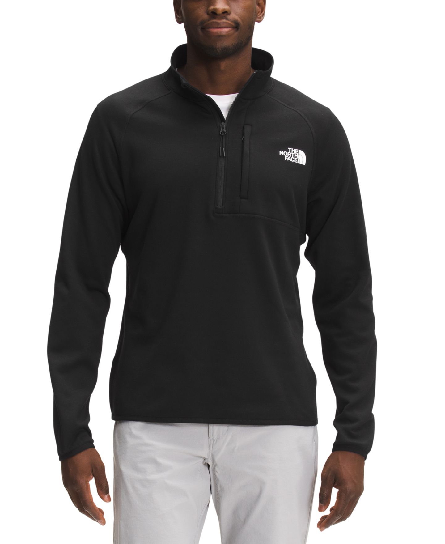 Мужская куртка The North Face Canyonlands Half Zip Fleece, цвет: Чёрный — фото 1