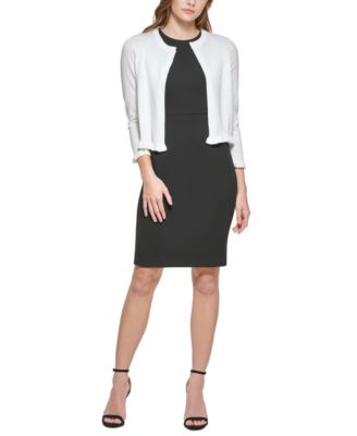 DKNY - Lace-Back Open-Front Cardigan