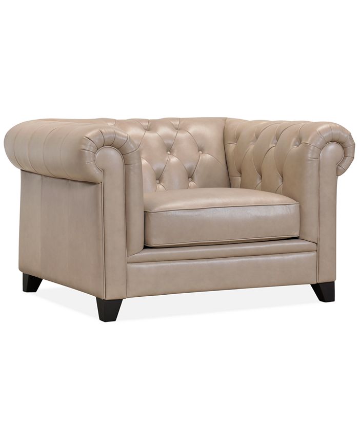 Furniture Ciarah Chesterfield Leather Sofa Collection, Created for Macy's Macy's