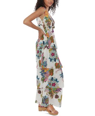 Raga Hibiscus Palms Cotton Dress