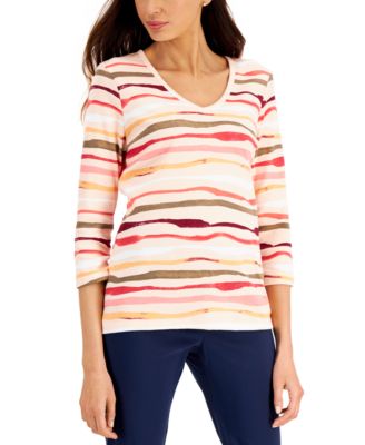 Karen Scott - Sasha Striped Top