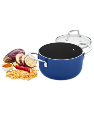 The Cellar - Aluminum Nonstick Sage 2.5-Qt. Covered Saucepot