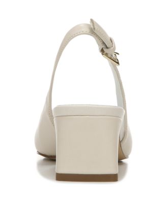 Women's Racer Pointed Toe Block Heel Slingback Pumps