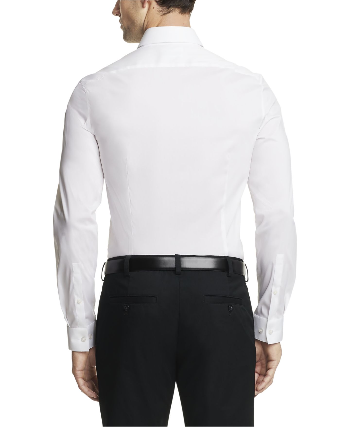 Мужская рубашка Calvin Klein Extra Slim Fit со стрейчем, цвет: Белый — фото 2