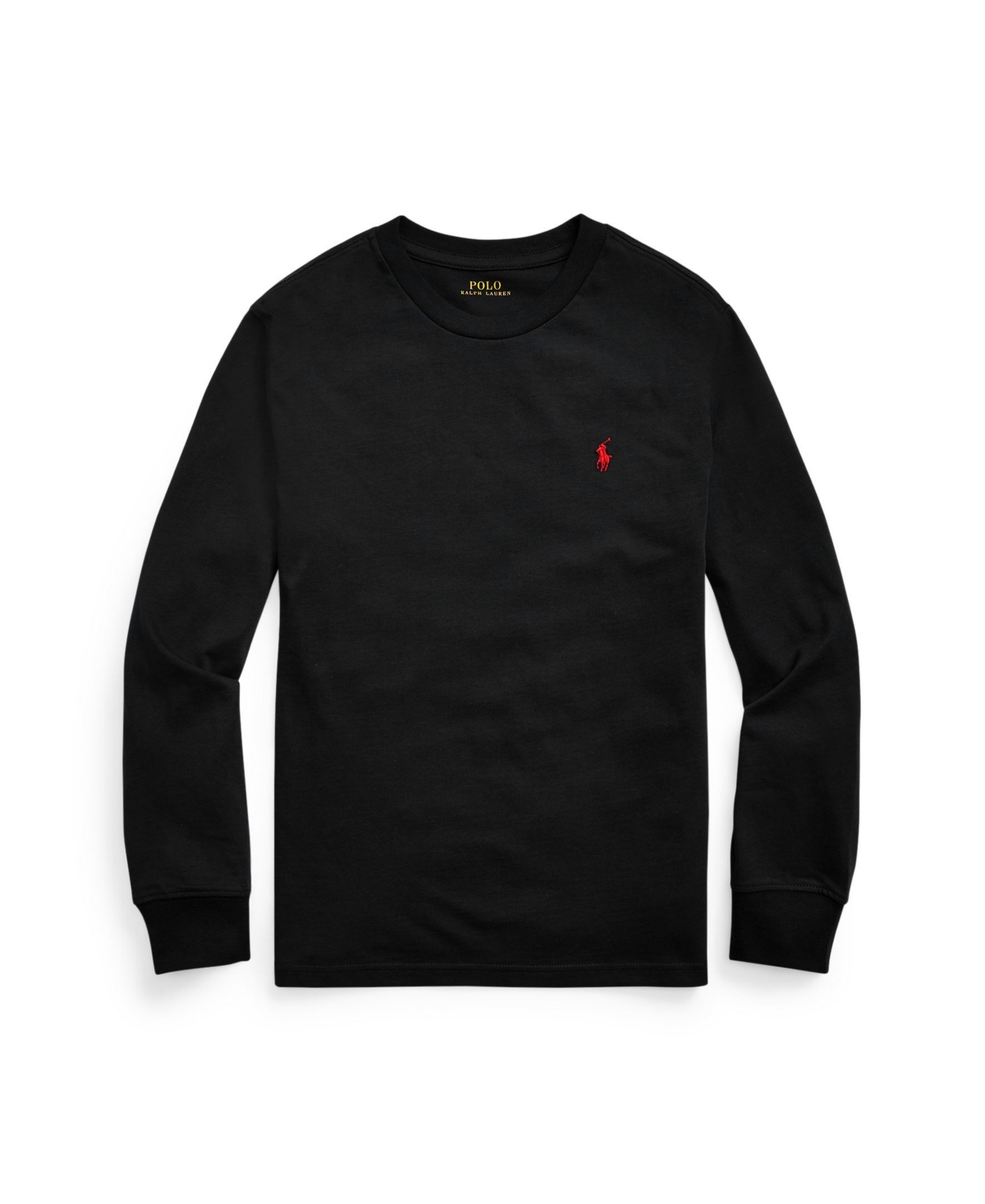 Polo Ralph Lauren Big Boys Cotton Jersey Long-Sleeve T-shirt - RL Black