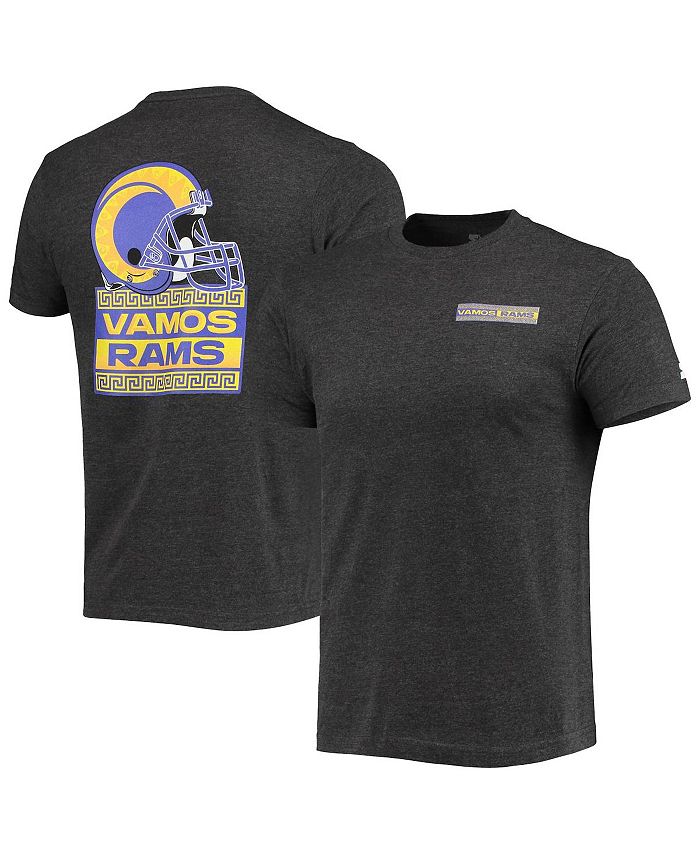 Men's Starter Black Los Angeles Rams Vamos Tri-Blend T-Shirt