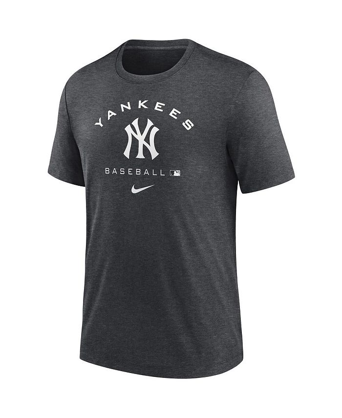 Nike Men's Heathered Charcoal New York Yankees Authentic Collection Tri ...