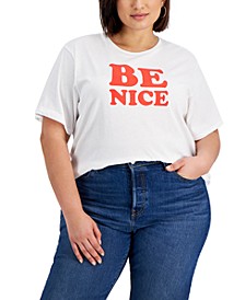 Trendy Plus Size Be Nice Graphic T-Shirt