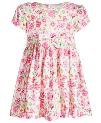 Samara - Baby Girls Floral-Print Dress with Bow