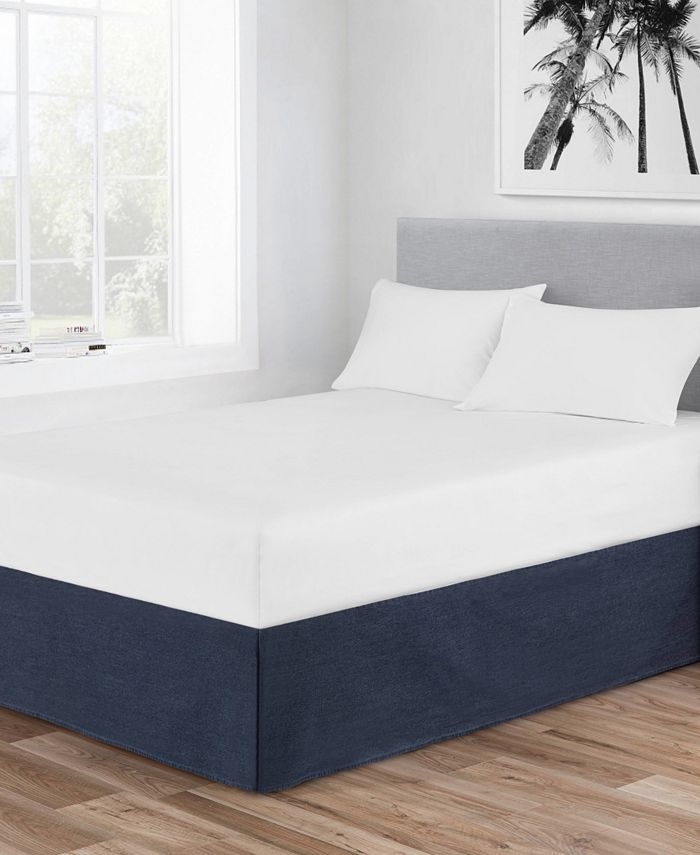 Poppy & Fritz Denim Tailored Bed skirt, Queen & Reviews Designer