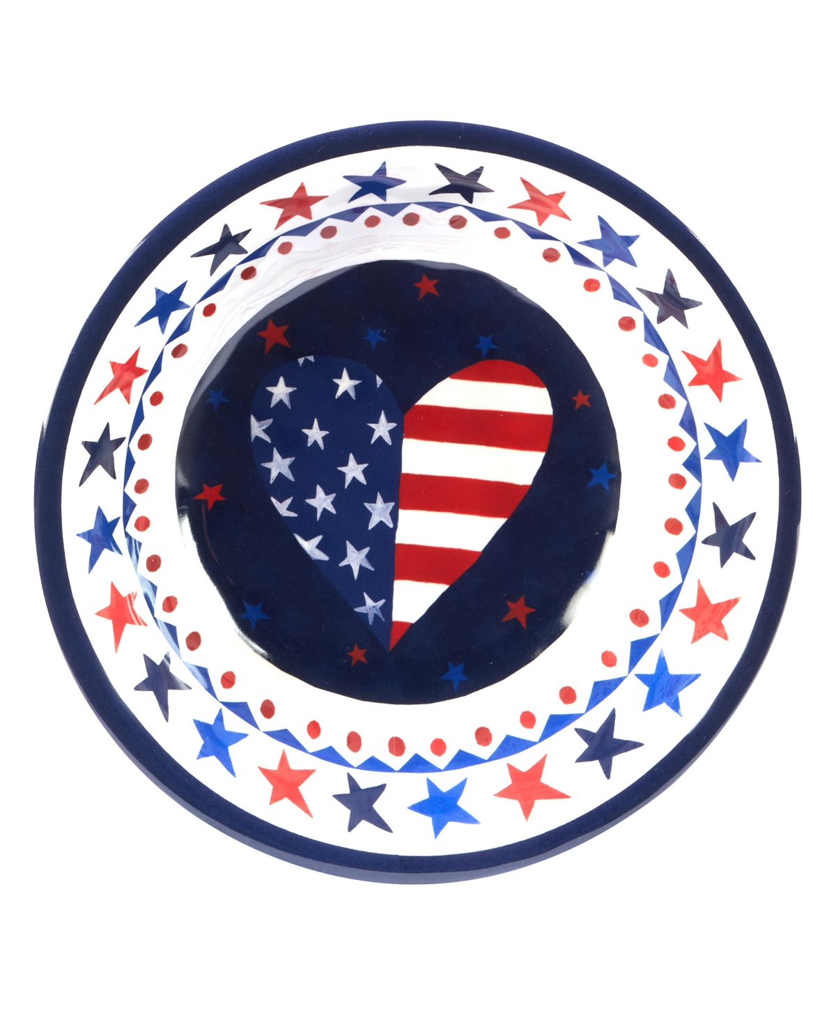 Certified International Stars and Stripes Melamine Dinner Set, 12 Piece