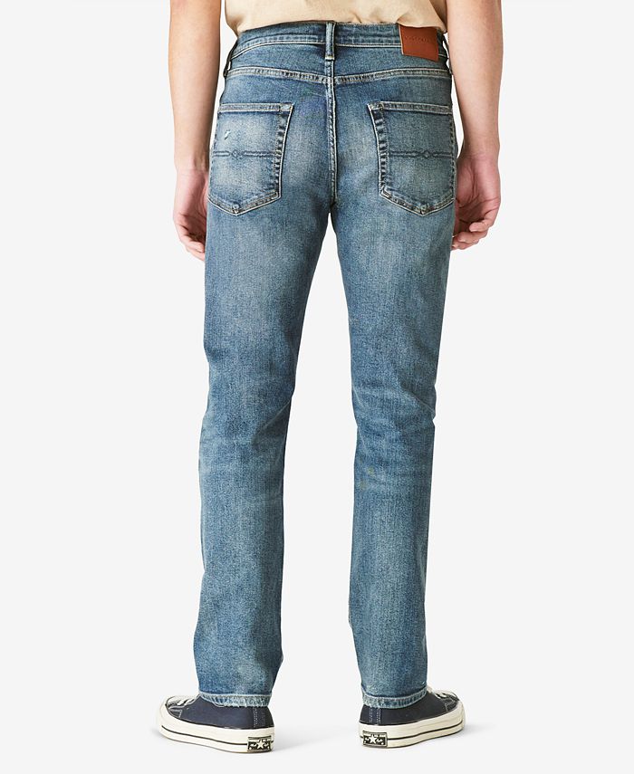 Lucky Brand Men's 410 Athletic Straight Stretch Jeans - Macy's