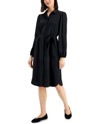 Alfani Tie-Waist Shirtdress, Created for Macy's - Macy's