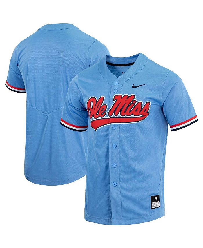 Nike Men's Powder Blue Ole Miss Rebels Replica Full-Button Baseball Jersey  - Macy's