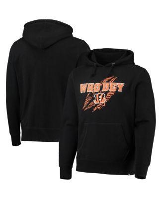 47 Brand / Men's Cincinnati Bengals 'Who Dey' Grey Pullover Hoodie