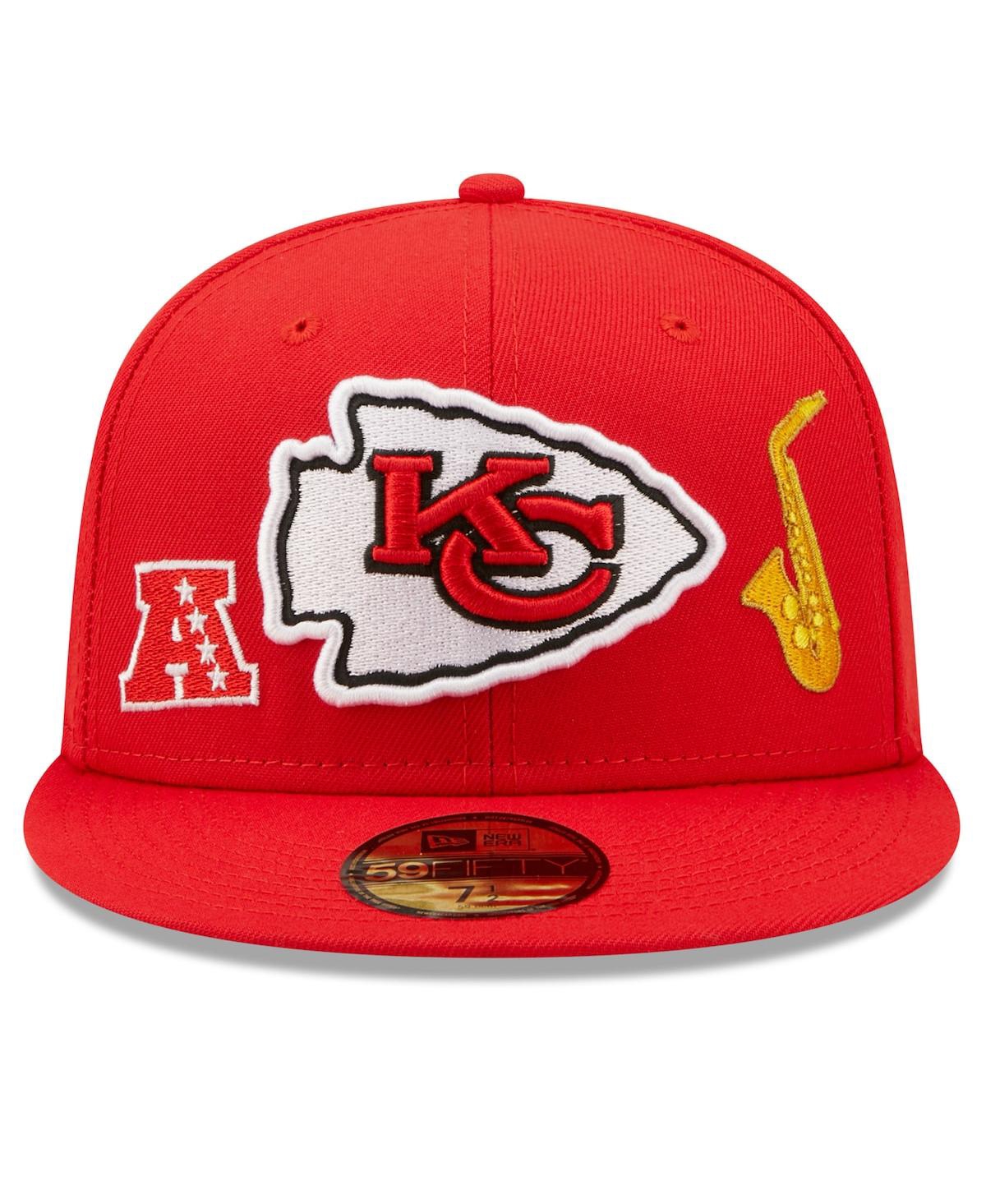 Men's New EraKansas City Chiefs Team Local 59FIFTY Fitted Hat - Red
