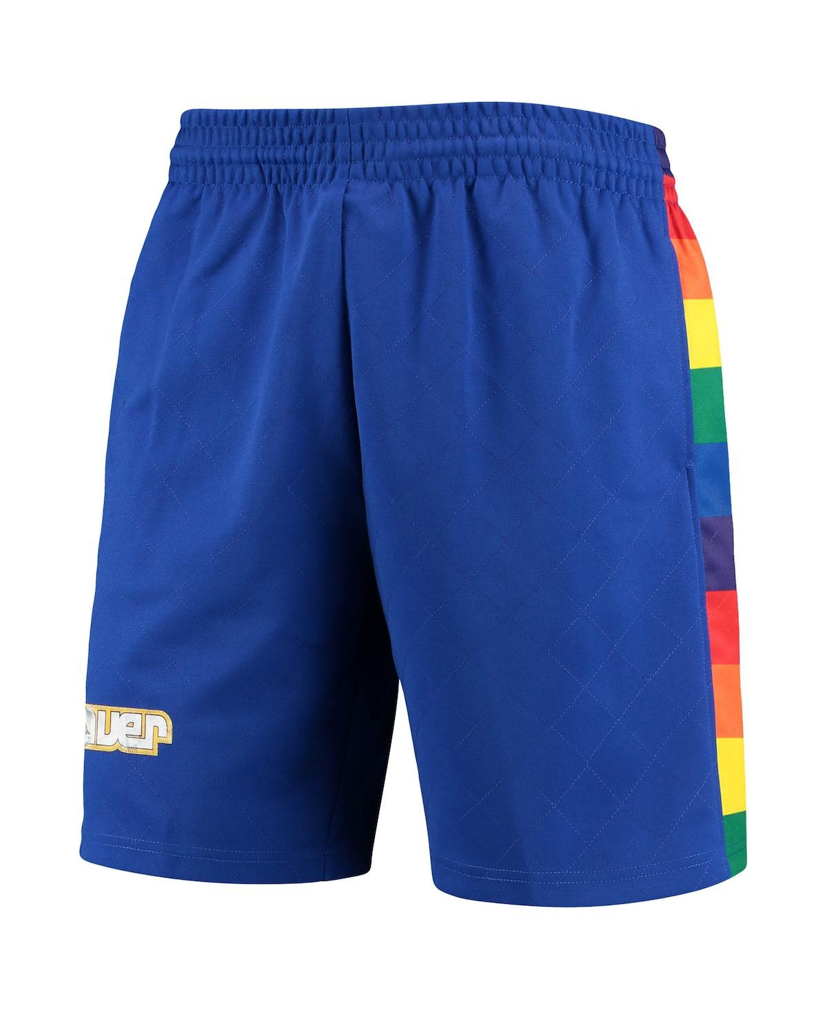 Men's Mitchell & NessDenver Nuggets 1991 Hardwood Classics 75th Anniversary Swingman Shorts - Blue