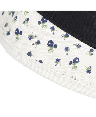 Chapeau Bucket Femme A New Day – Imprimé Floral Botanique – Blanc Et Marine – Neuf