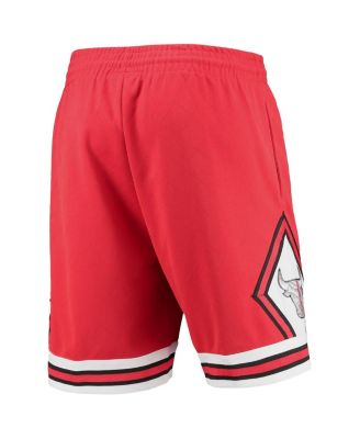 Men's Red Chicago Bulls 1997 Hardwood Classics 75th Anniversary Swingman Shorts