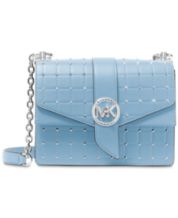 Leather crossbody bag Michael Kors Blue in Leather - 25111316
