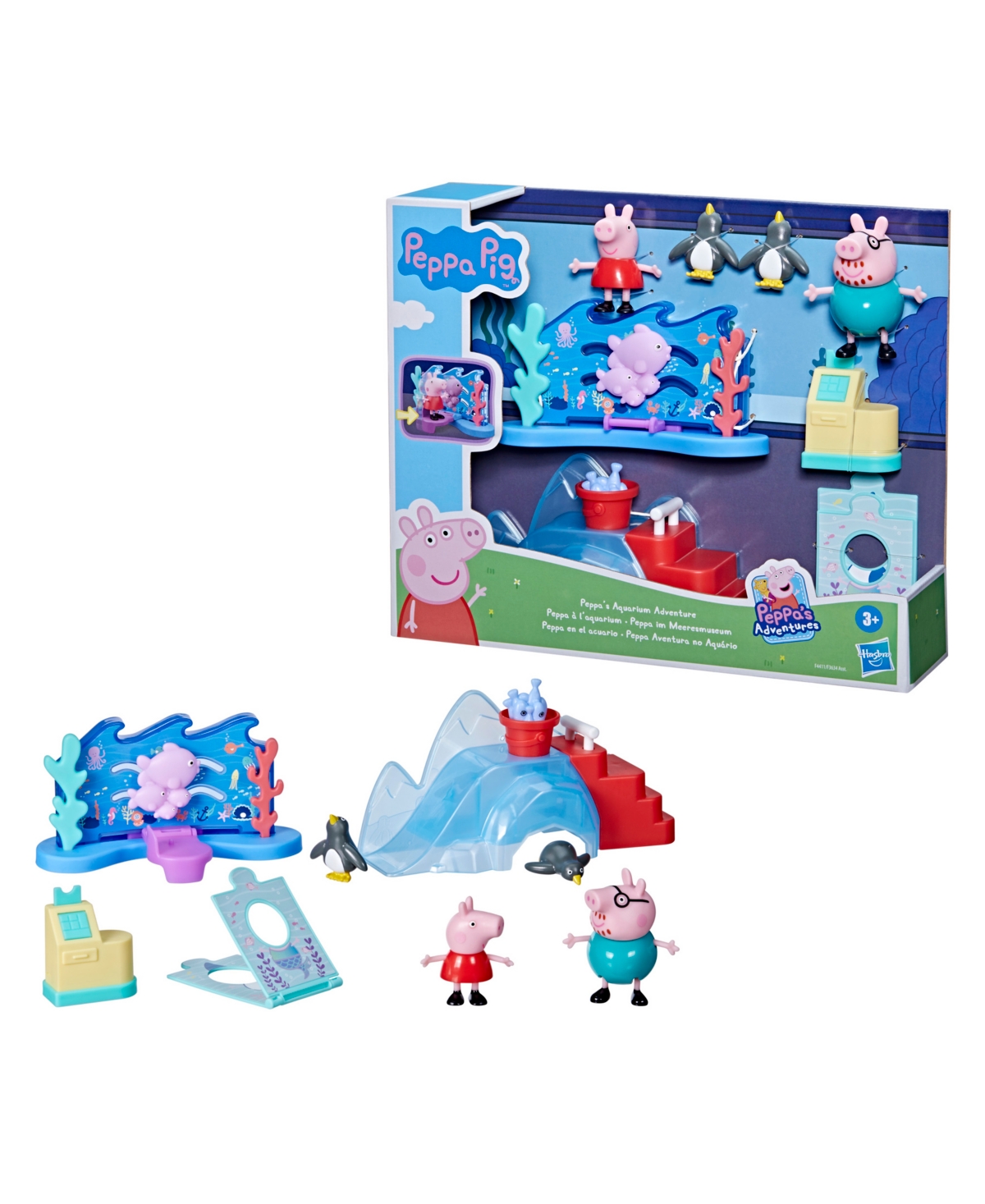 PEPPA PIG PEPPA AQUARIUM ADVENTURE PLAY SET, 8 PIECE 
