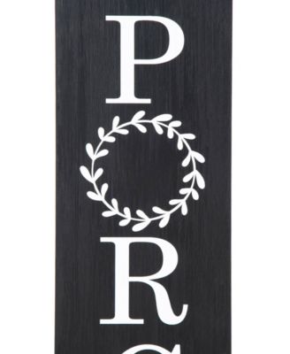 30" Double Sided Solid Boxed 'Welcome to our PORCH' Porch Sign