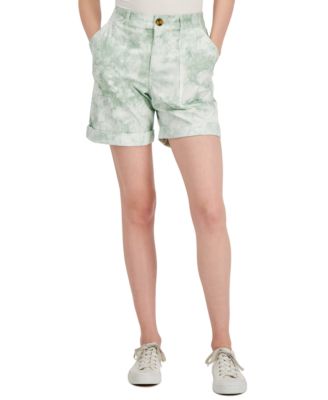 Petite Tie-Dyed Cuffed Shorts, Created 