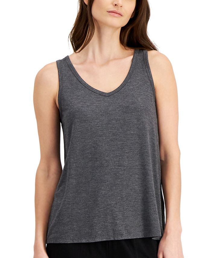 Alfani Solid Essential Sleep Tank Top, Created for Macy's & Reviews All Pajamas, Robes